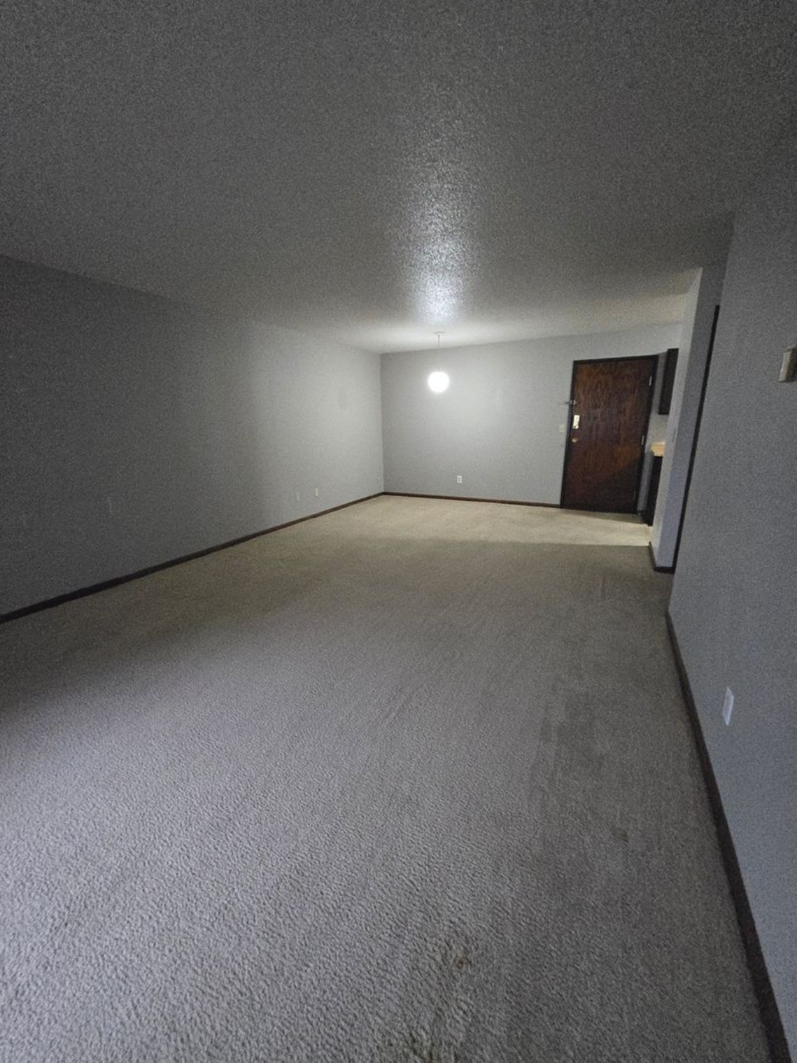 Courtwood one-bedroom apartment living room