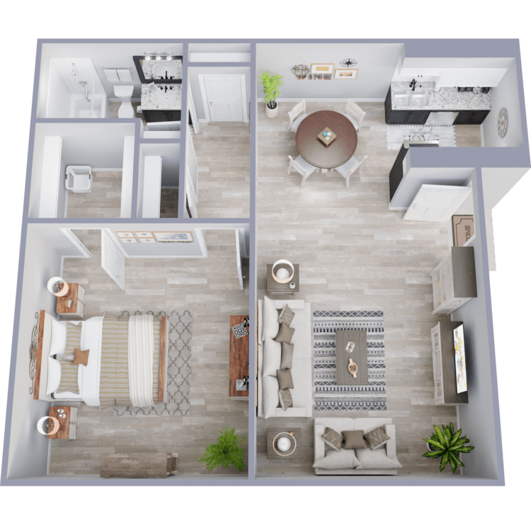 A1 floor plan at Berkshire Square
