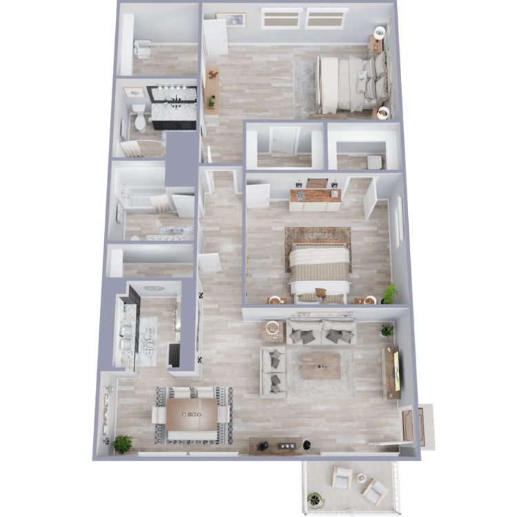 B4 floor plan at Berkshire Square