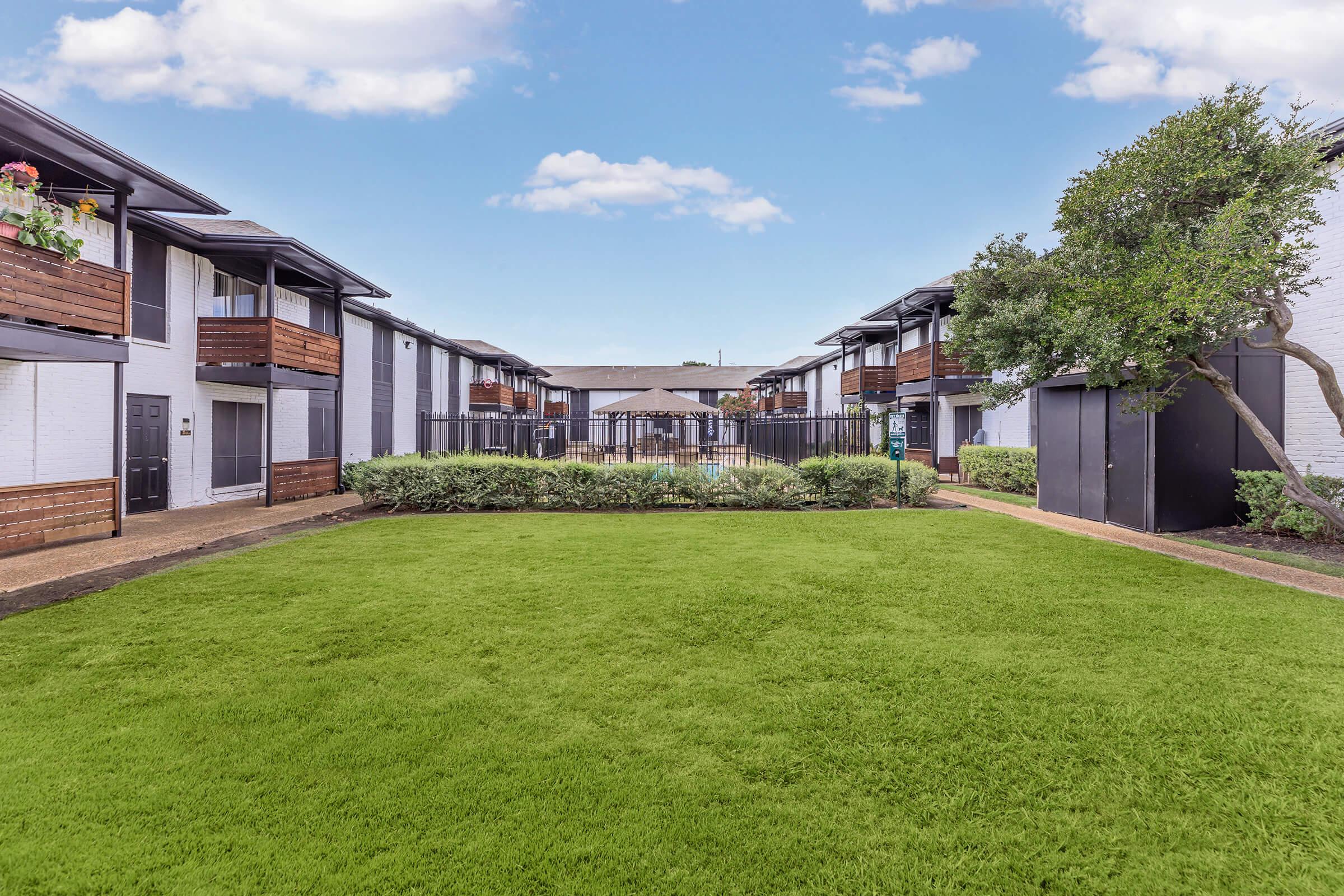 Berkshire Square courtyard and apartment balconies
