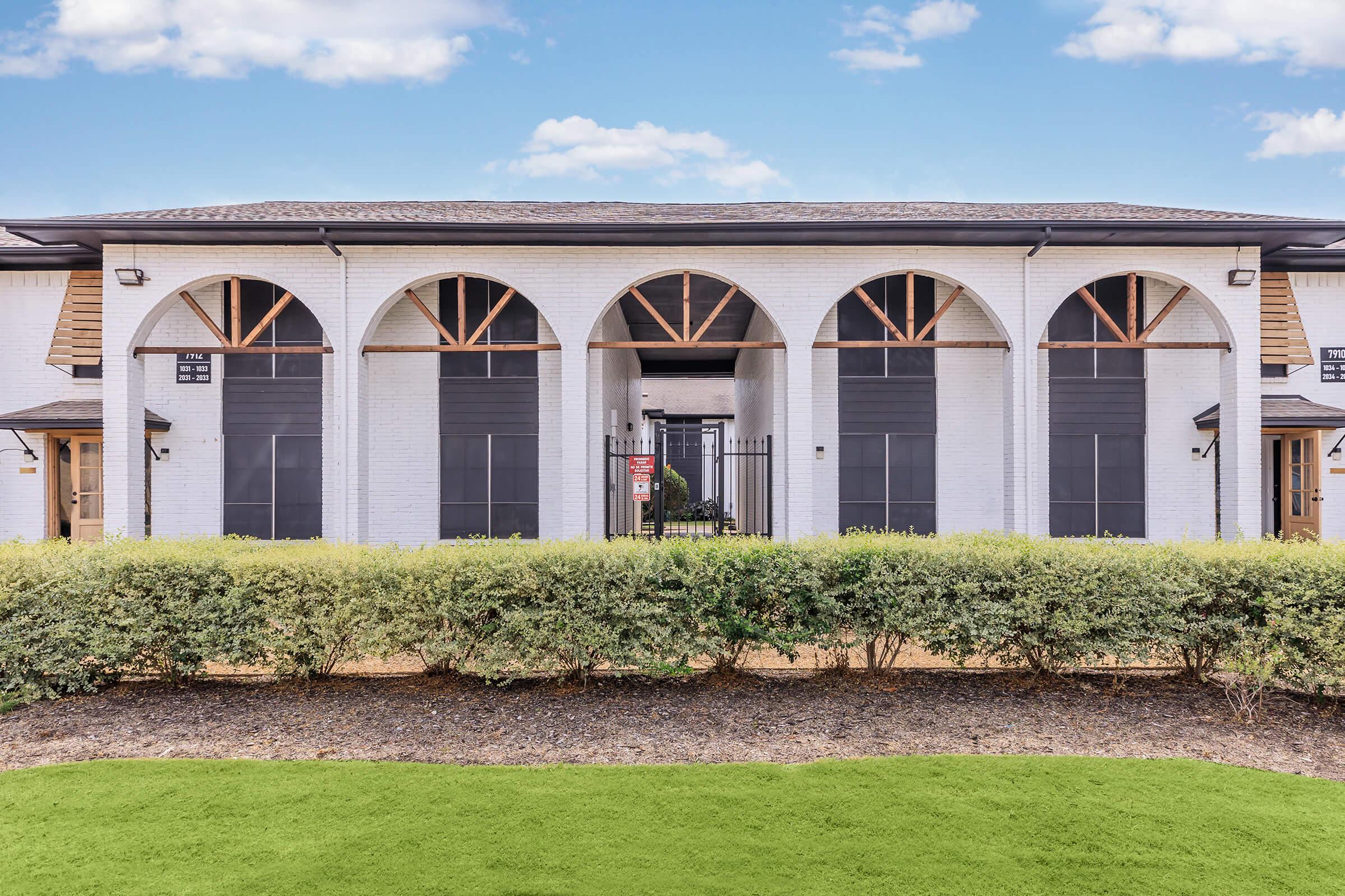 Berkshire Square arched building exterior