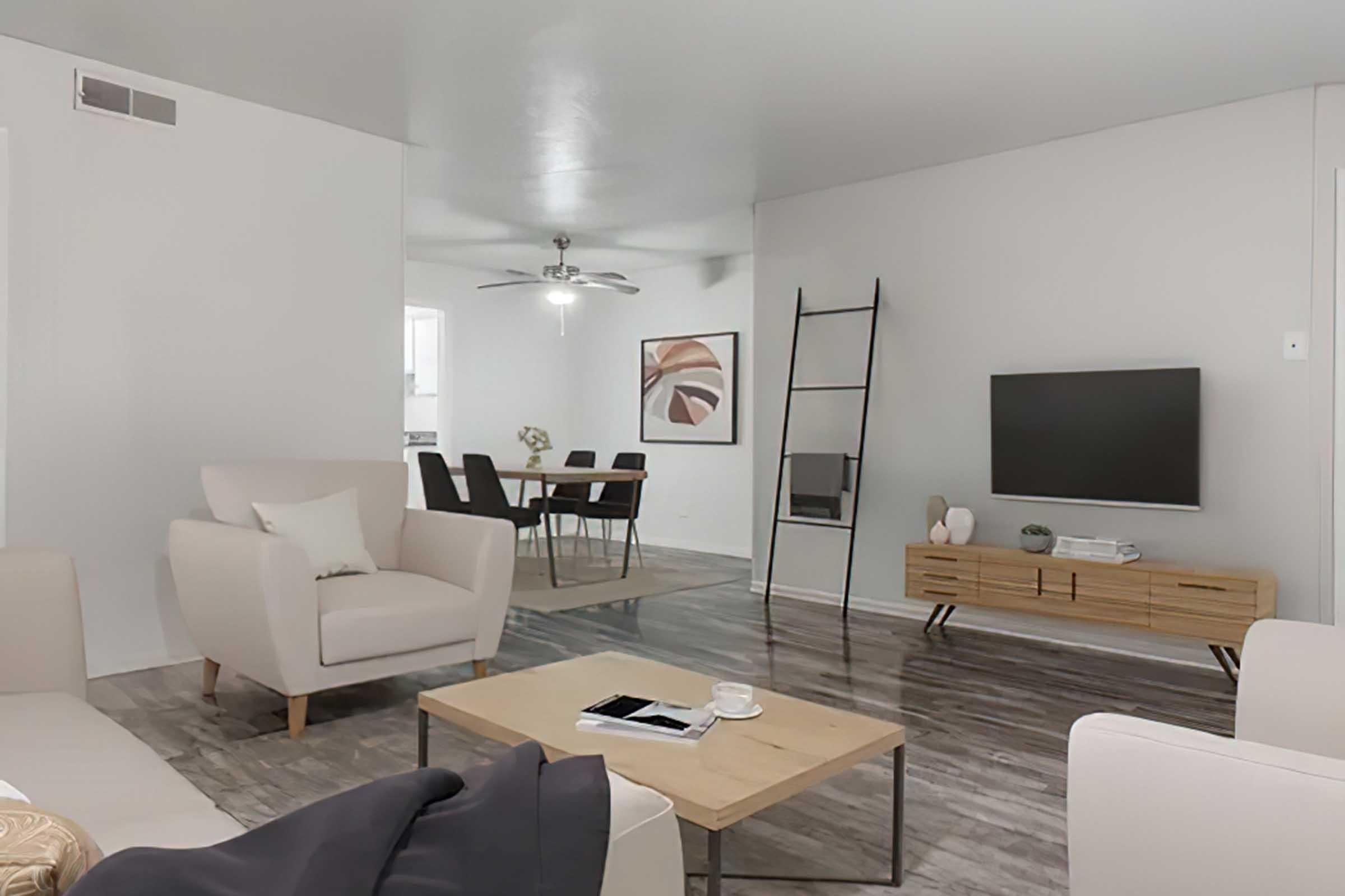 Berkshire Square apartment living room