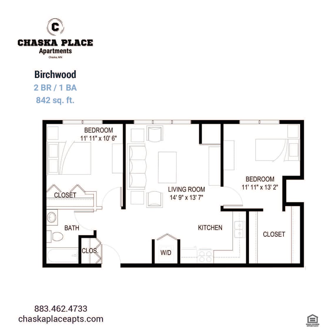 Birchwood floor plan at Chaska Place