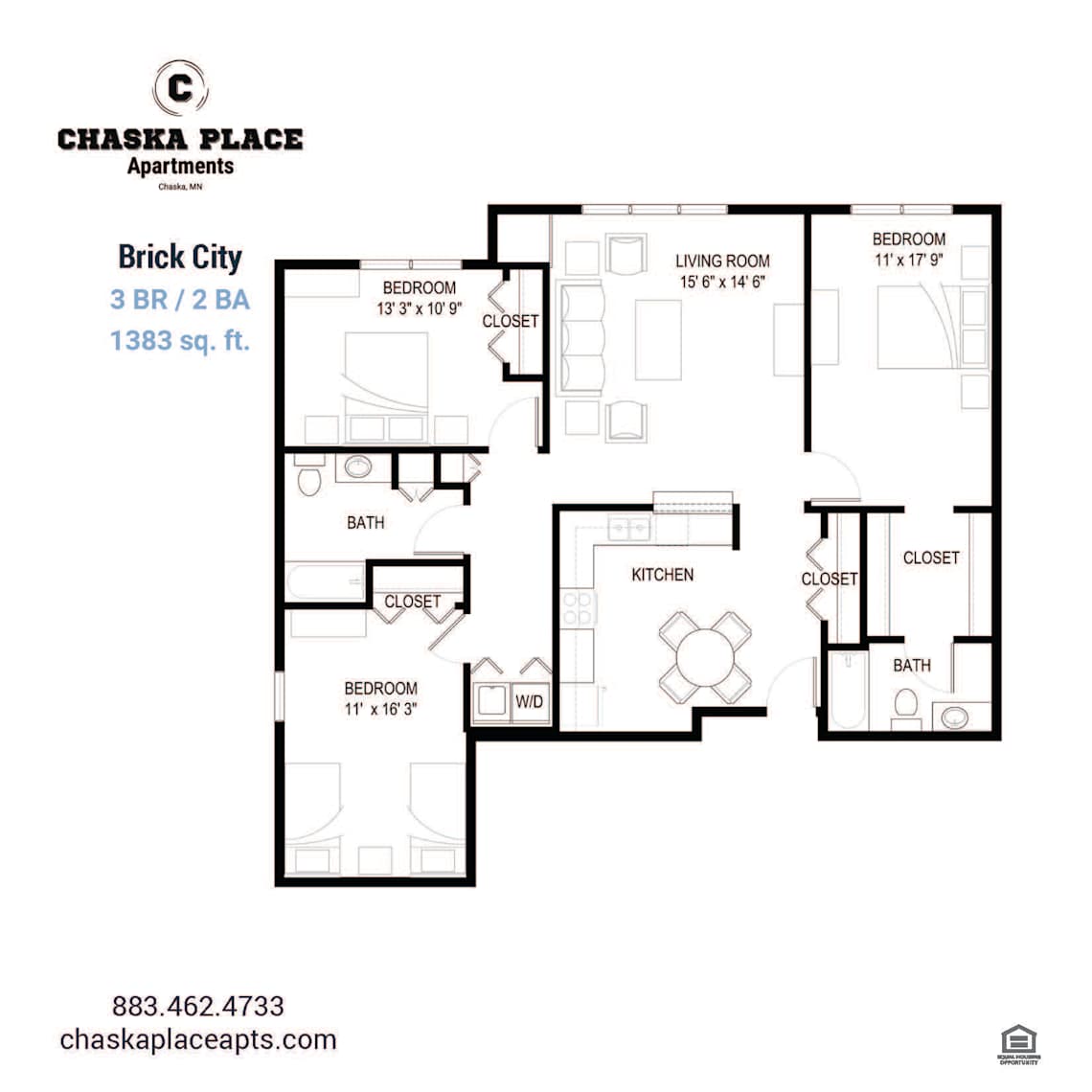 Brick City floor plan at Chaska Place