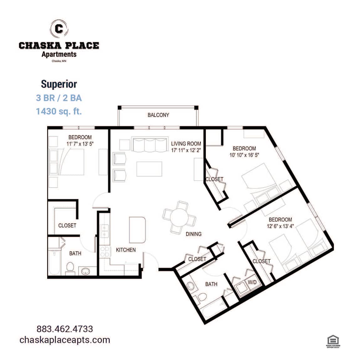 Superior floor plan at Chaska Place