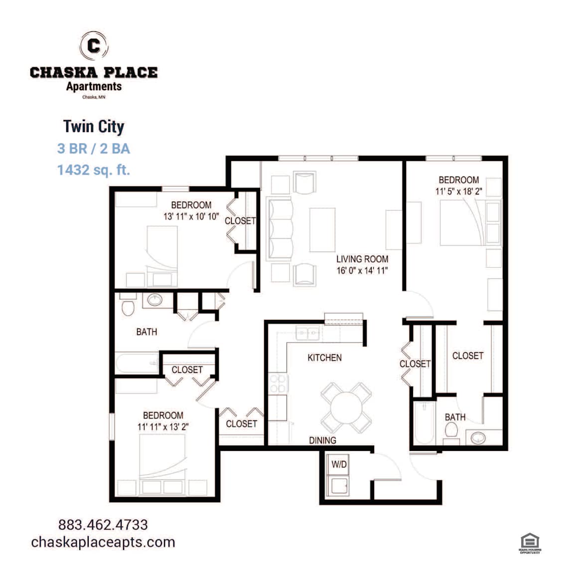 Twin City floor plan at Chaska Place