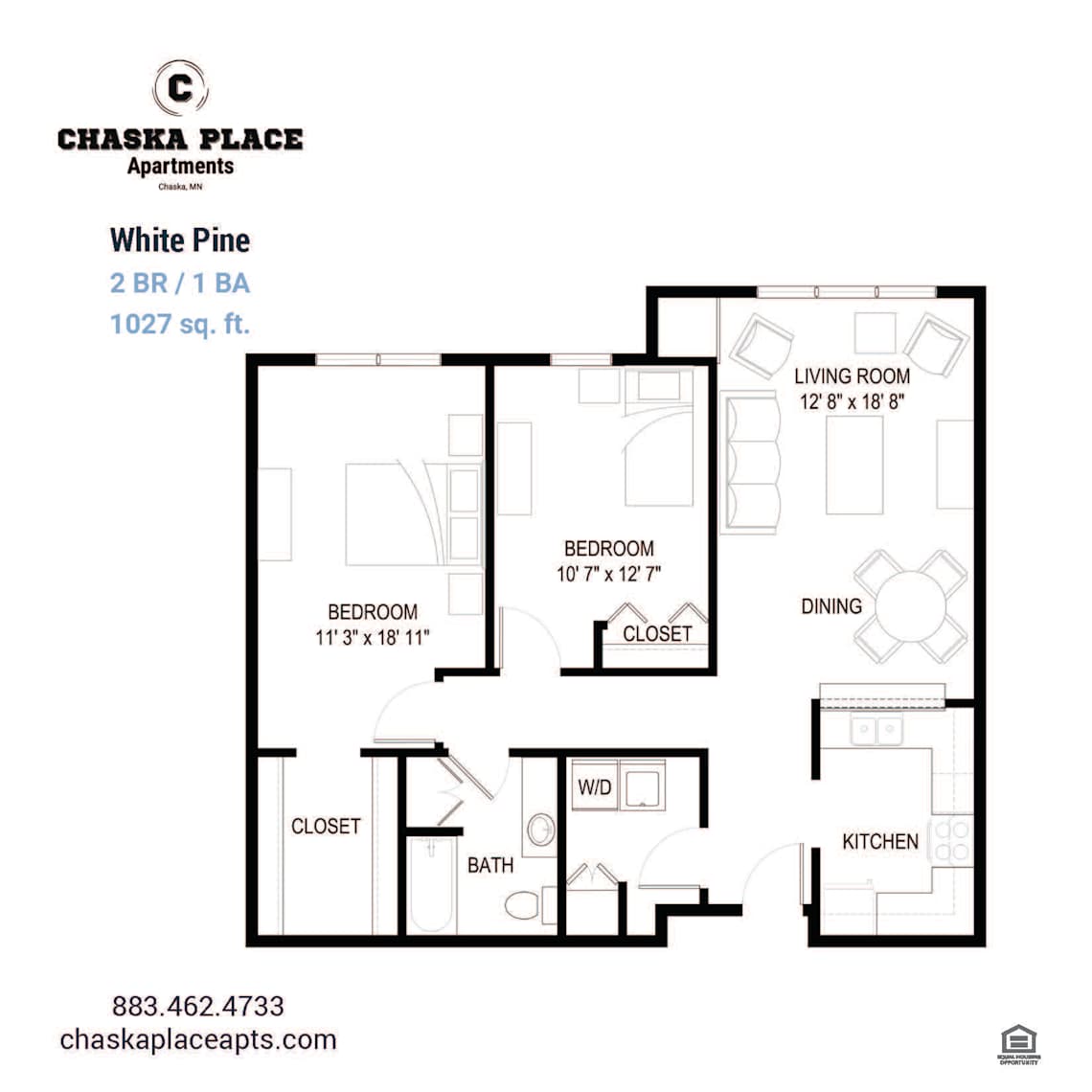 White Pine - ACC floor plan at Chaska Place