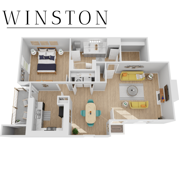 A1 floor plan at Winston