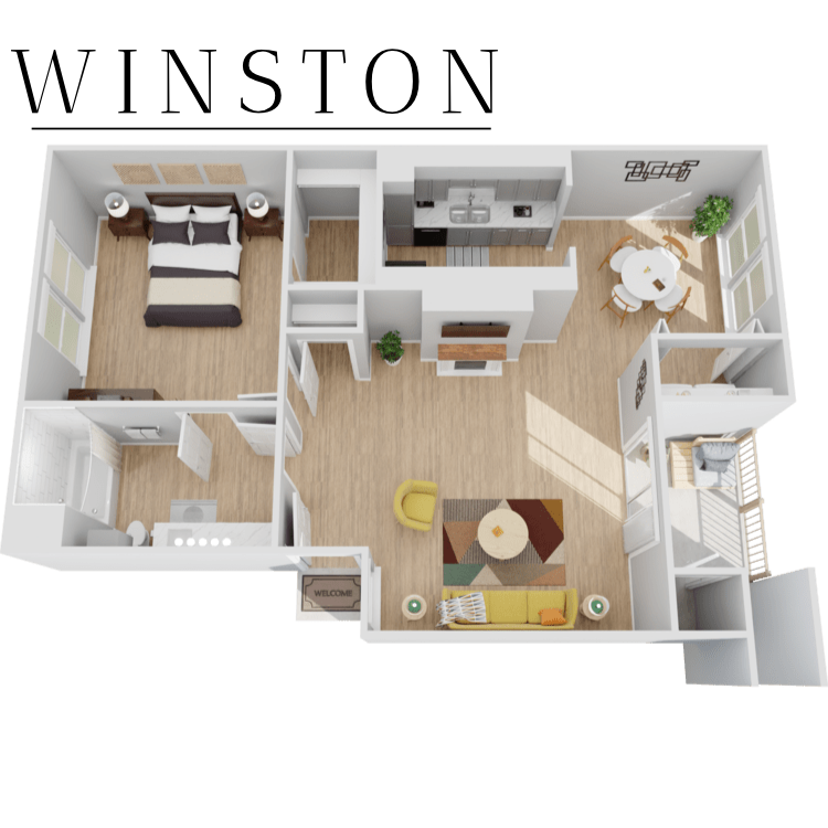 A2 floor plan at Winston