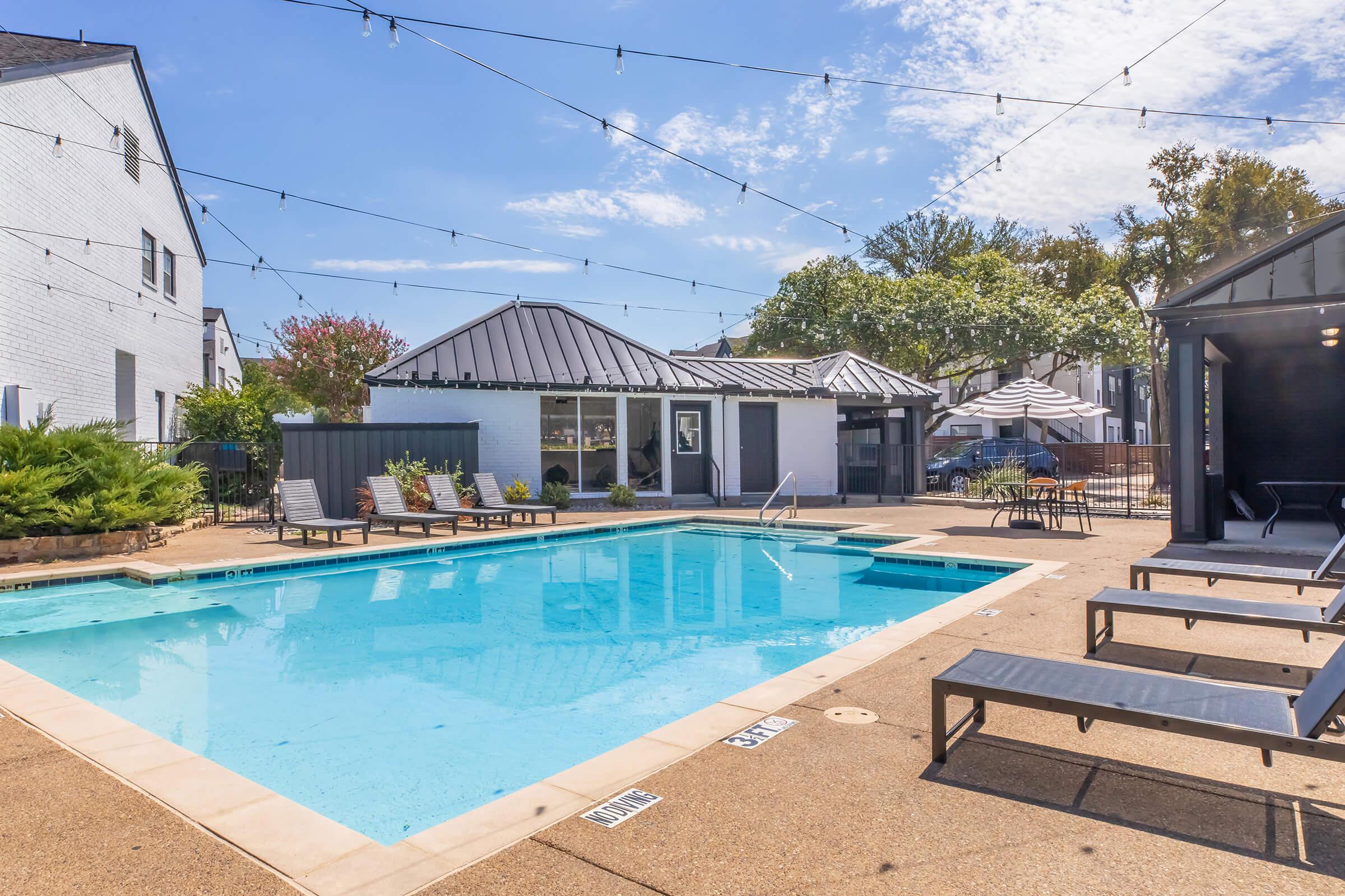 Winston pool deck and community buildings