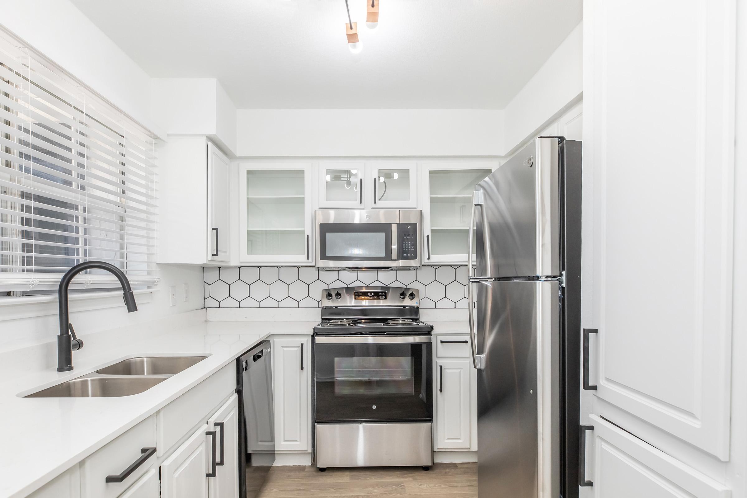 Winston kitchen with stainless steel appliances
