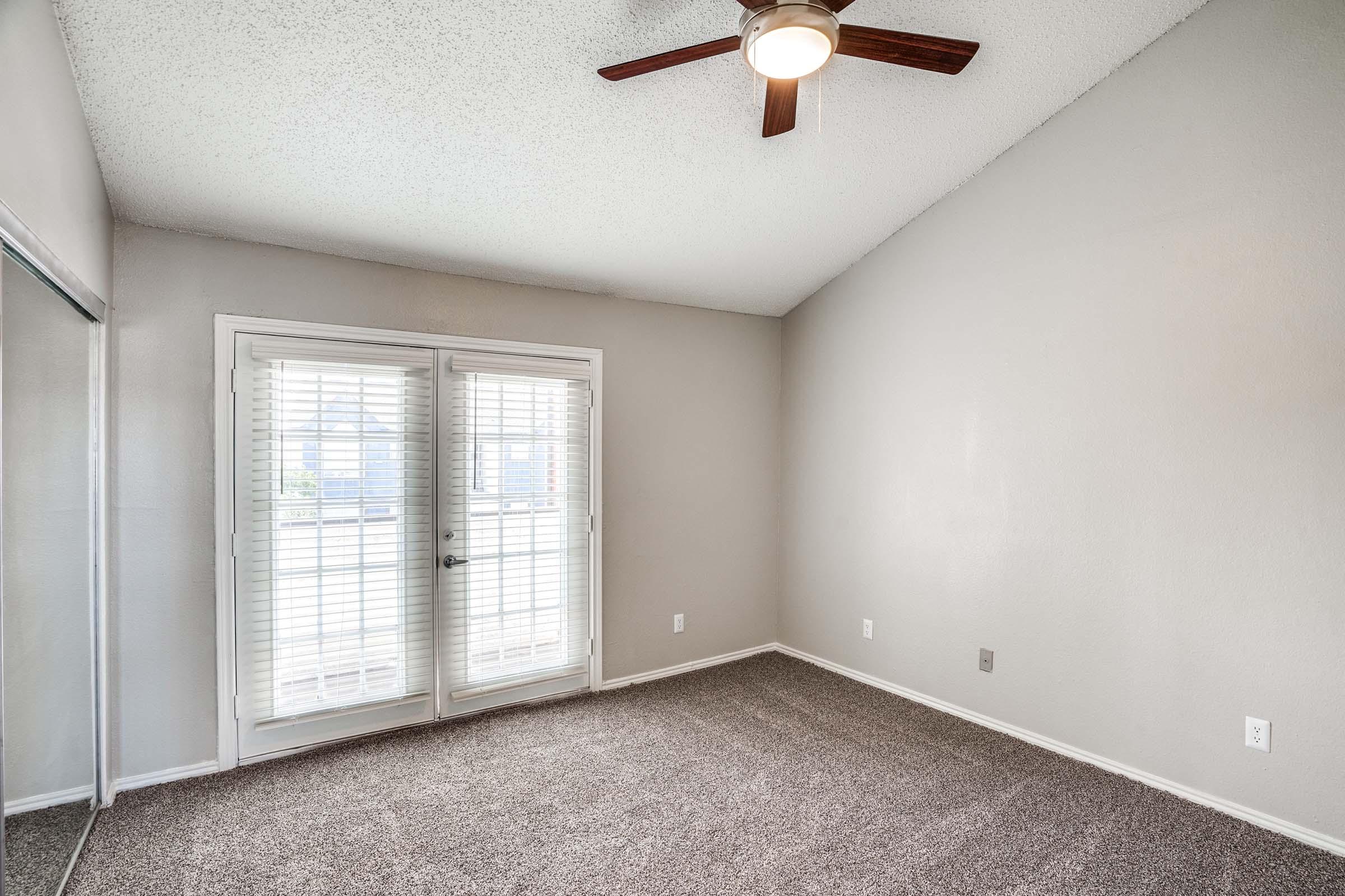 Winston apartment bedroom with carpet