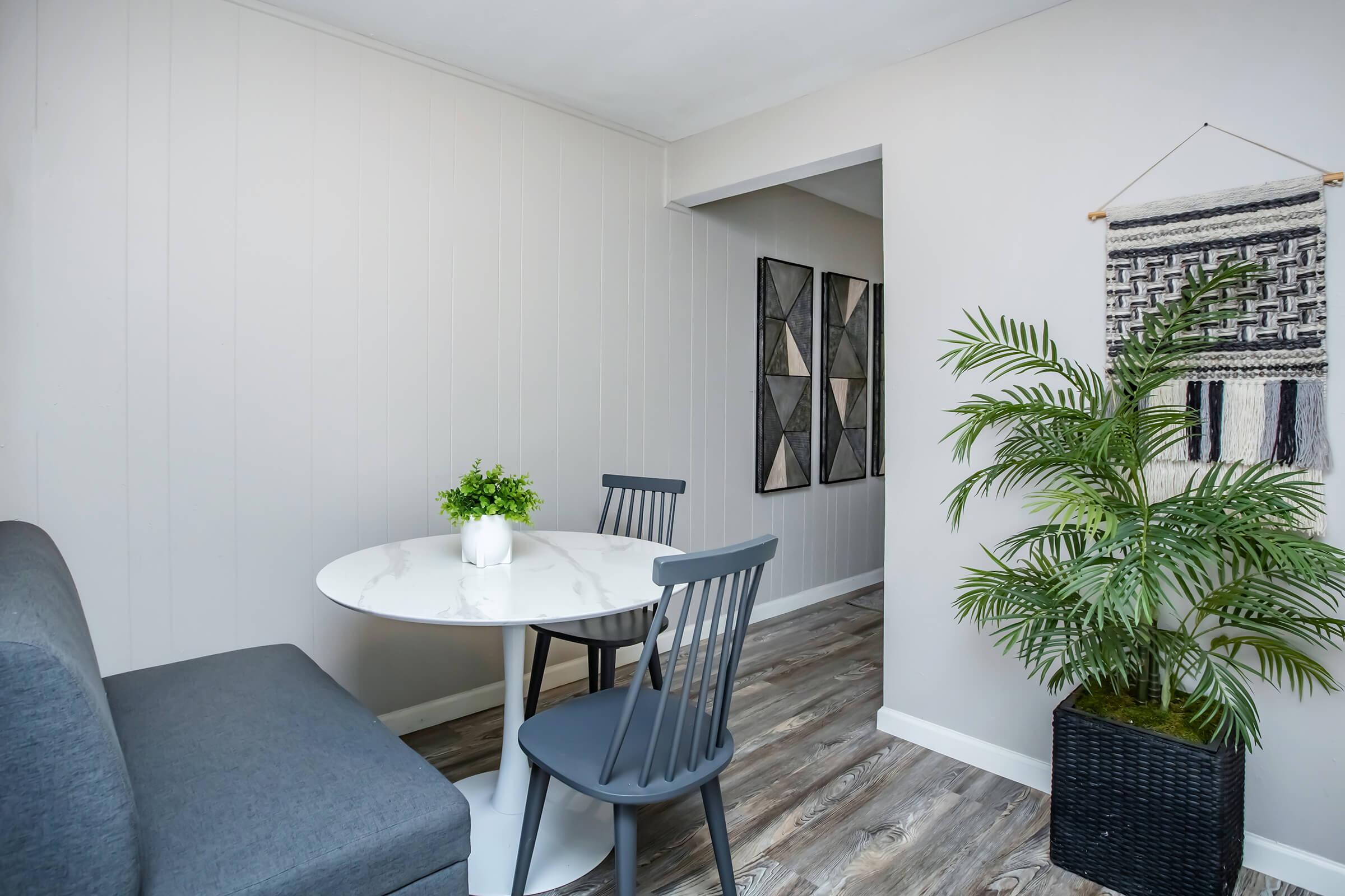 Maravilla model dining area beside the living room.