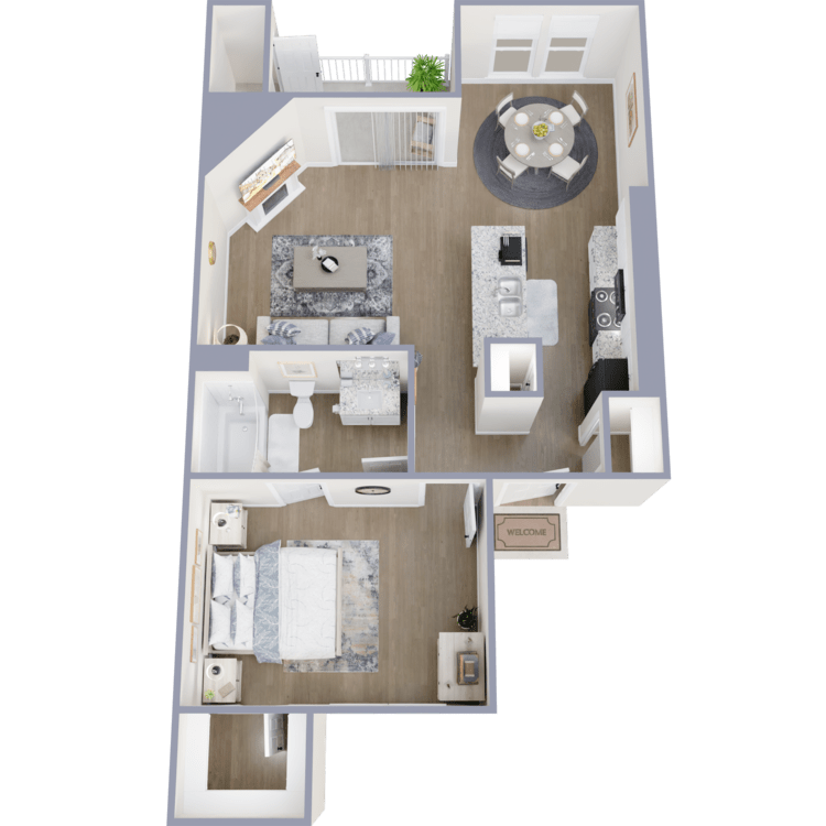 1B floor plan at Morrison