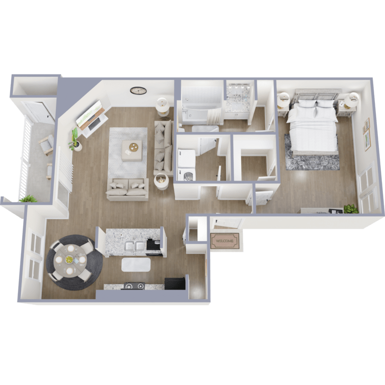 1BL-R floor plan at Morrison