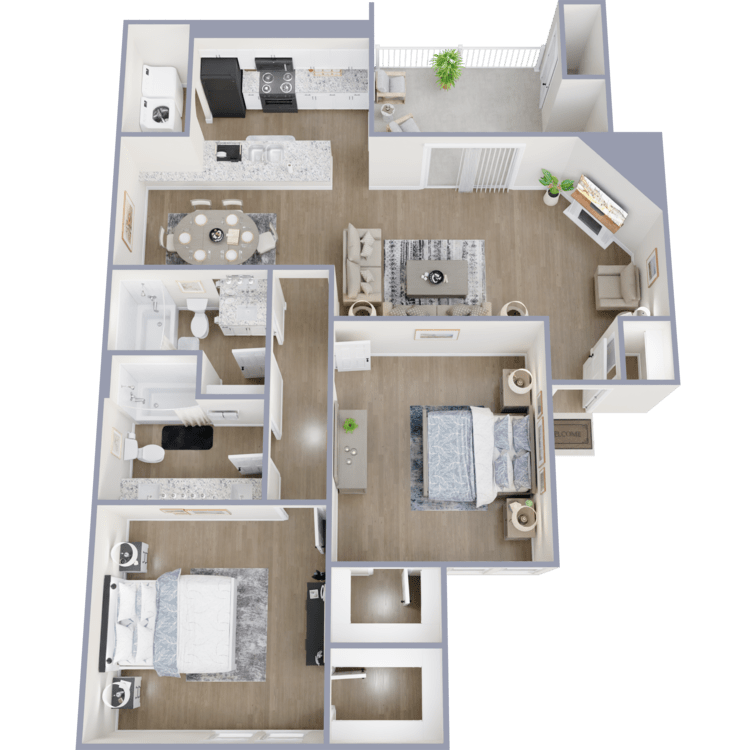 2BL floor plan at Morrison