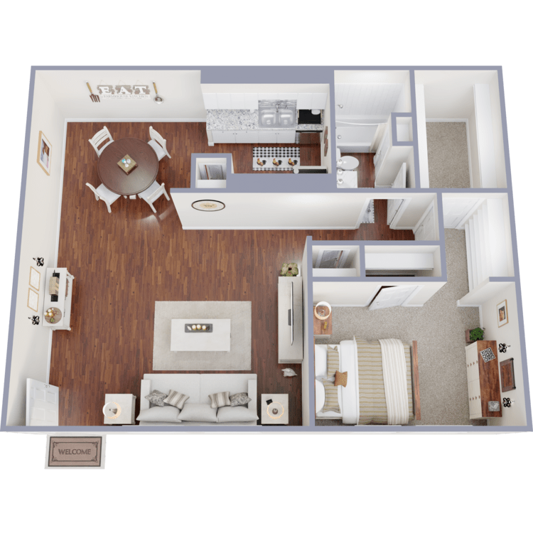 A1 floor plan at Pasadena