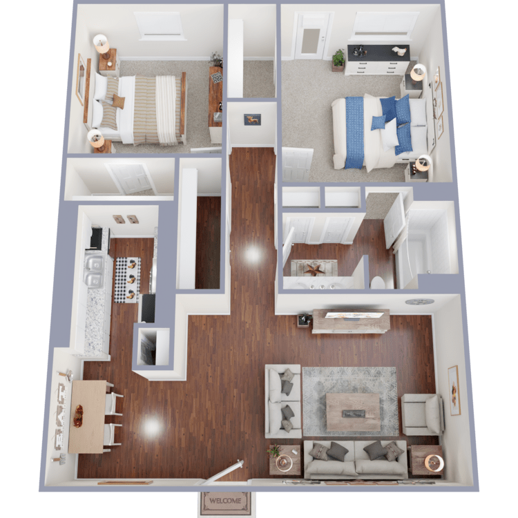 B1 floor plan at Pasadena