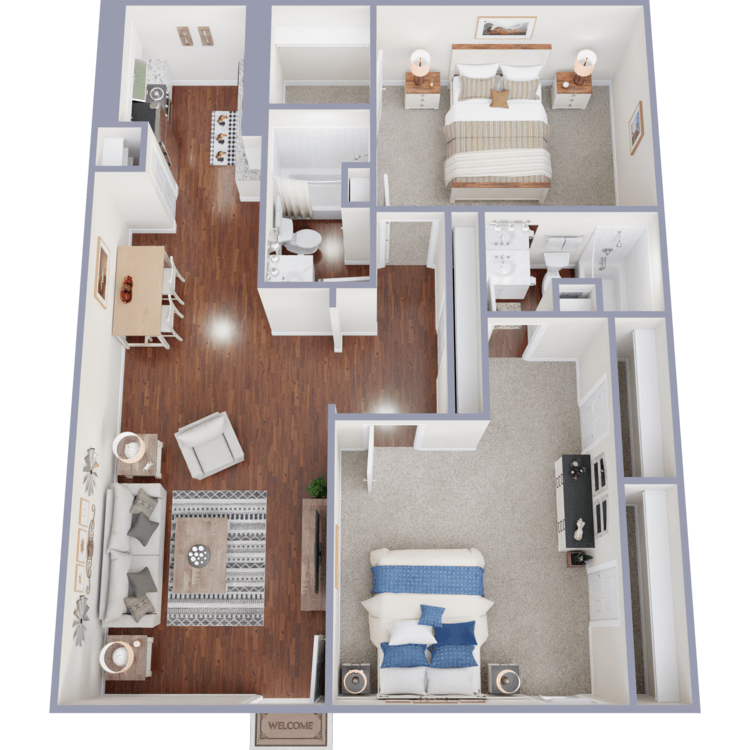B2 floor plan at Pasadena