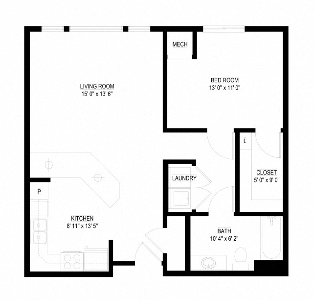 Brook floor plan at Waterstone Place