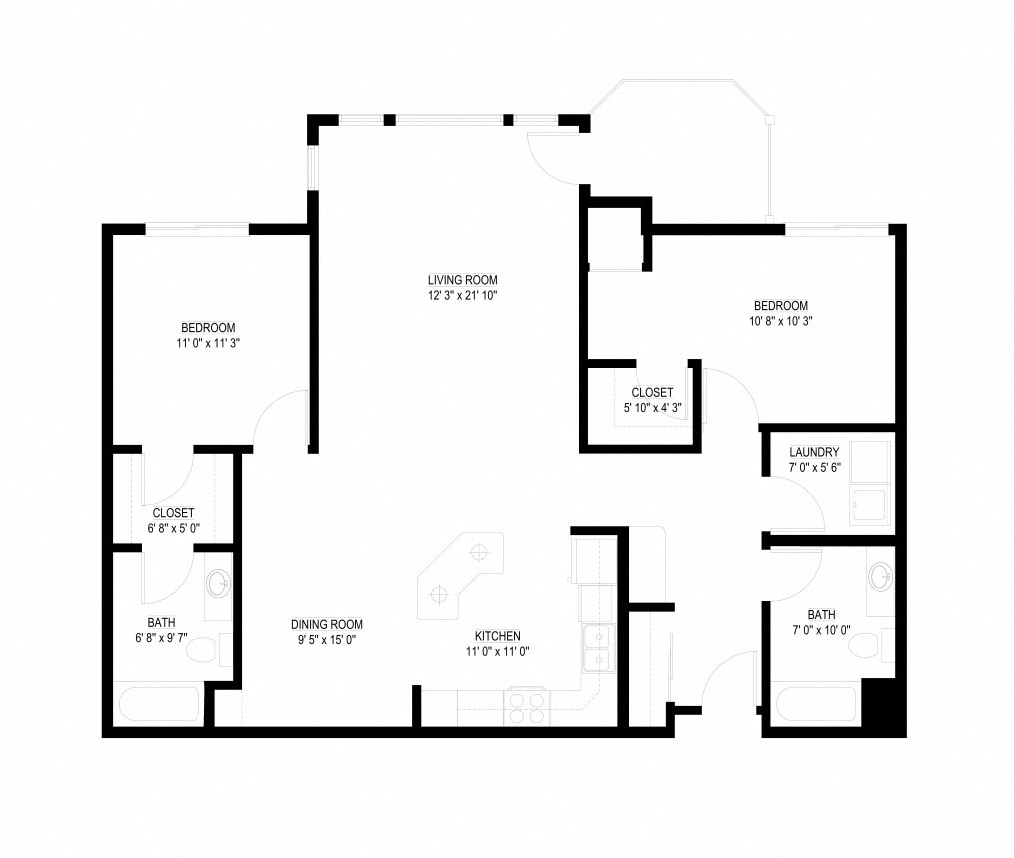Creek - ACC floor plan at Waterstone Place