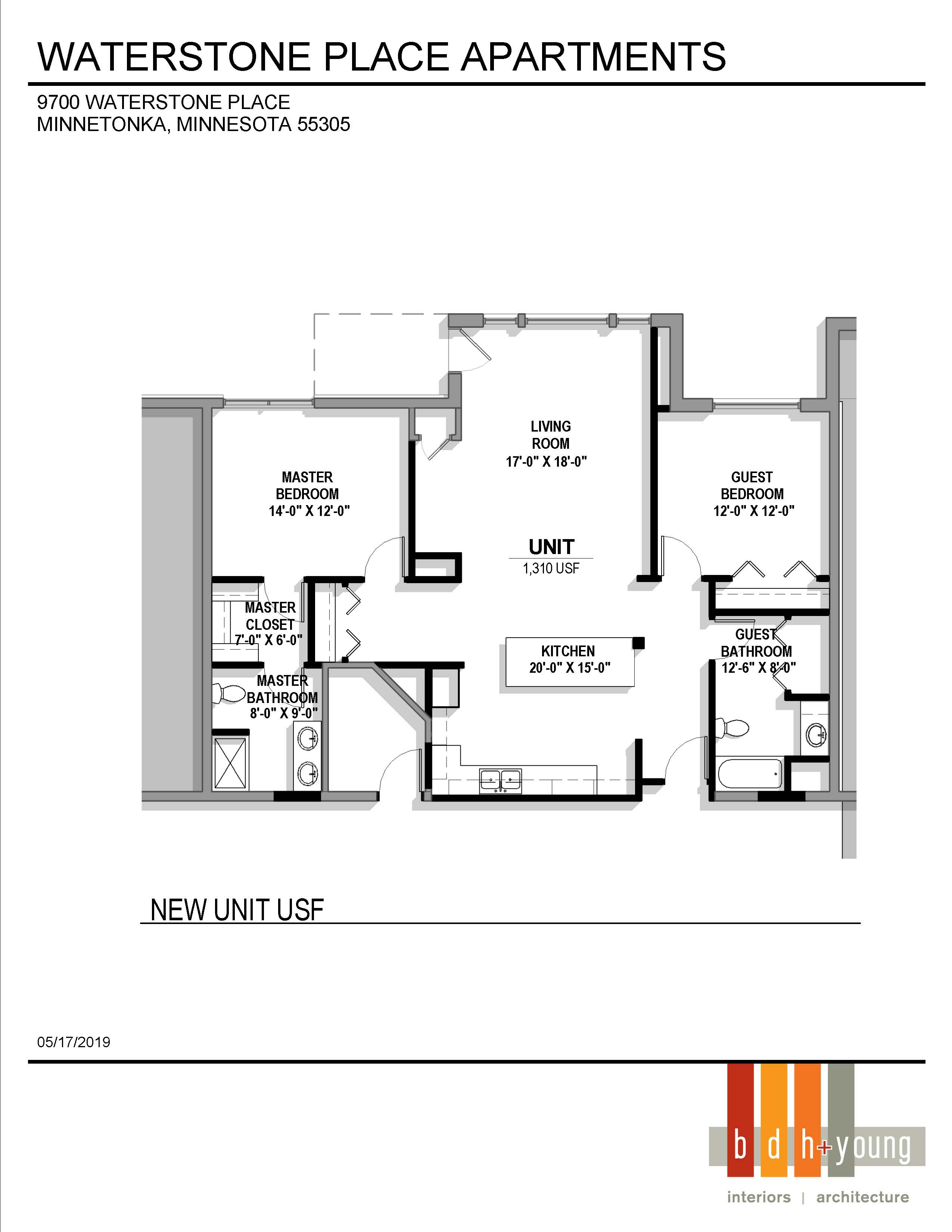 The Drake floor plan at Waterstone Place