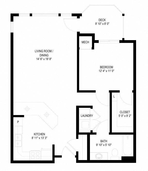 Lake floor plan at Waterstone Place